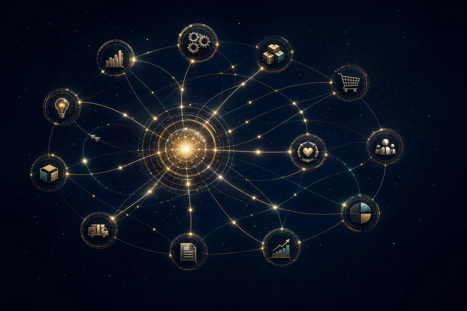 A living network connecting the customers, work, decisions, and knowledge that shape a business